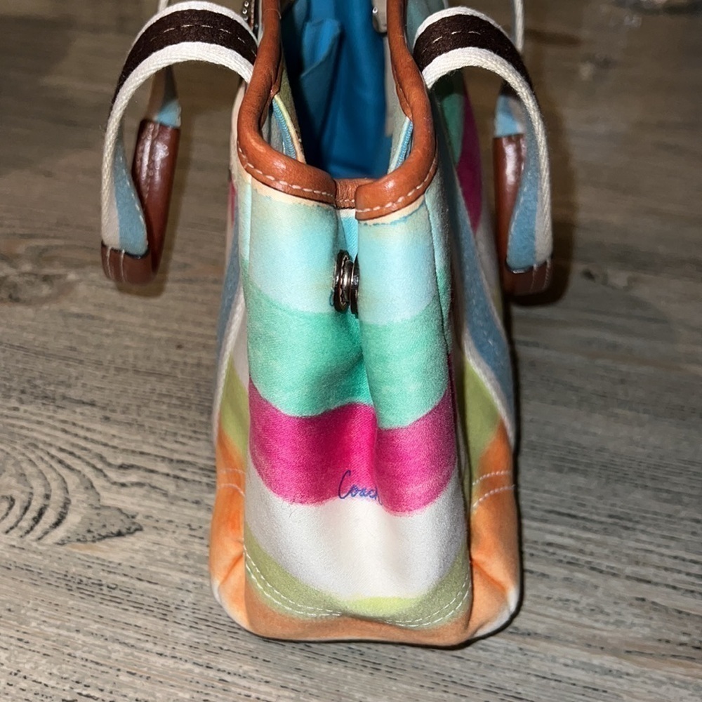 Coach Hamptons Water Color Small Handbag - Picture 9 of 12